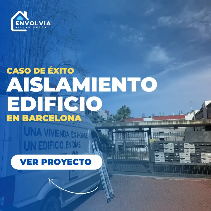 Aislamiento insuflado de edificio en Barcelona